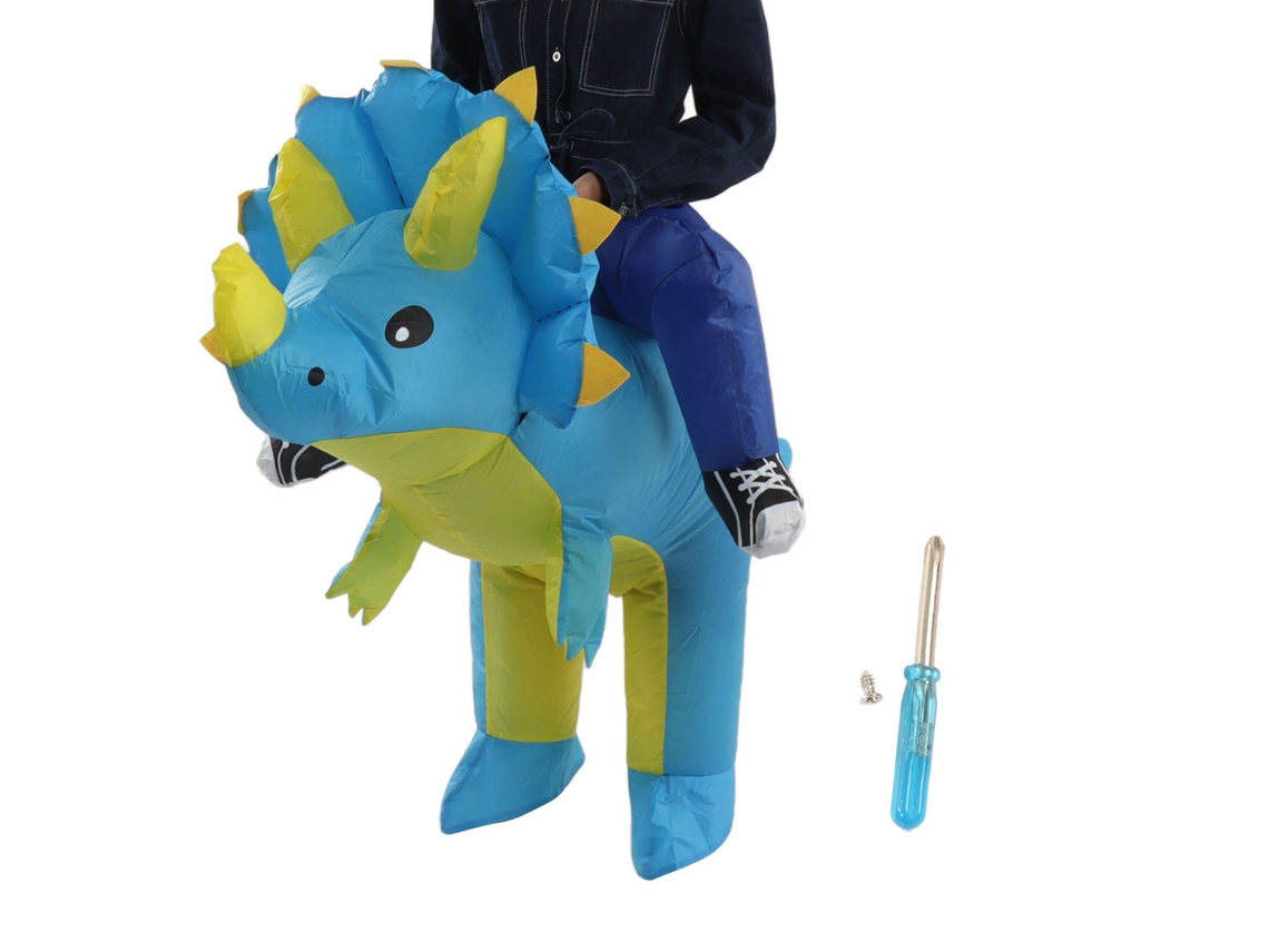 Disfraz Inflable De Dinosaurio Para Niños (90-120 Cm) Para Halloween, Cosplay, Fiestas Y Carnaval.