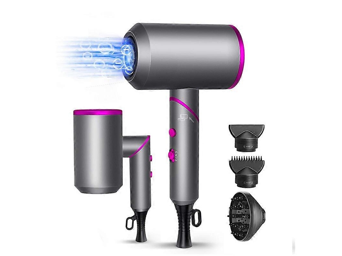 Secador de pelo de viaje compacto y plegable, profesional, iónico, potente, rápido, portátil, ligero, para bicicleta eléctrica.