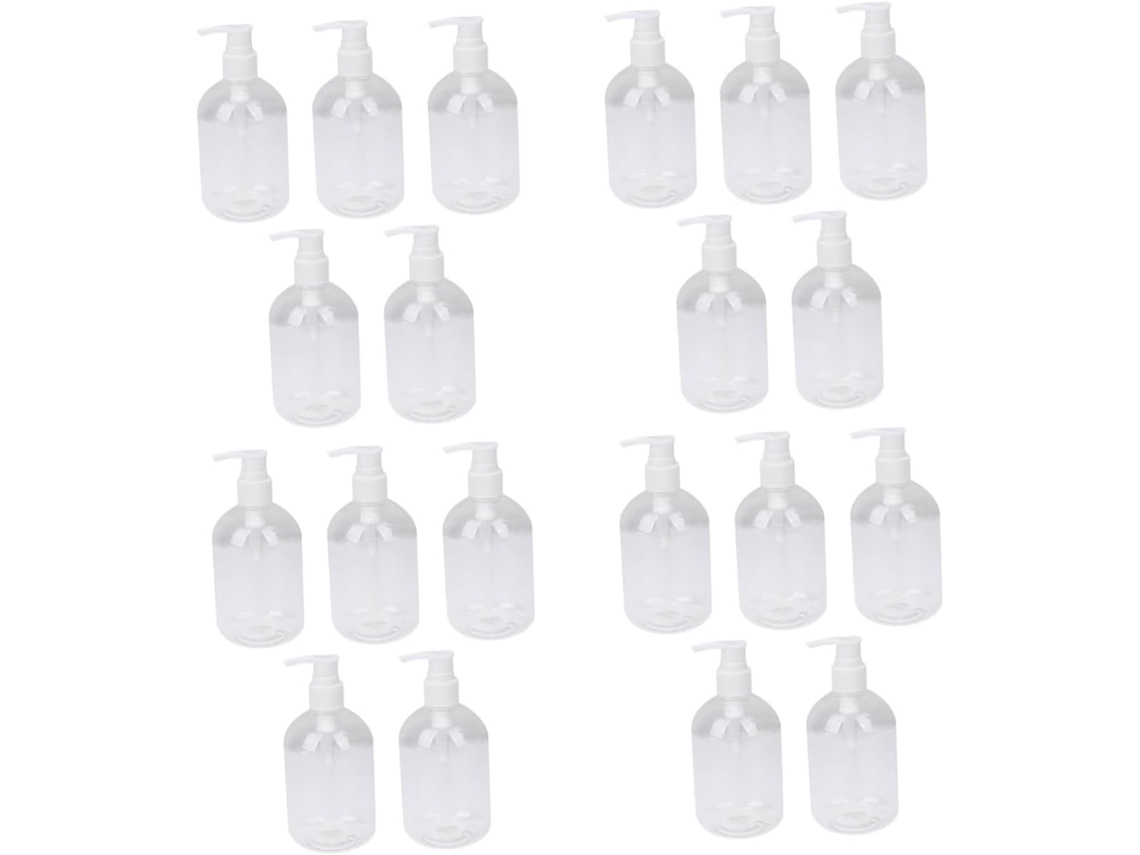20 Botellas Reutilizables Para Gel Y Loción Para El Baño Y Para Viajes.