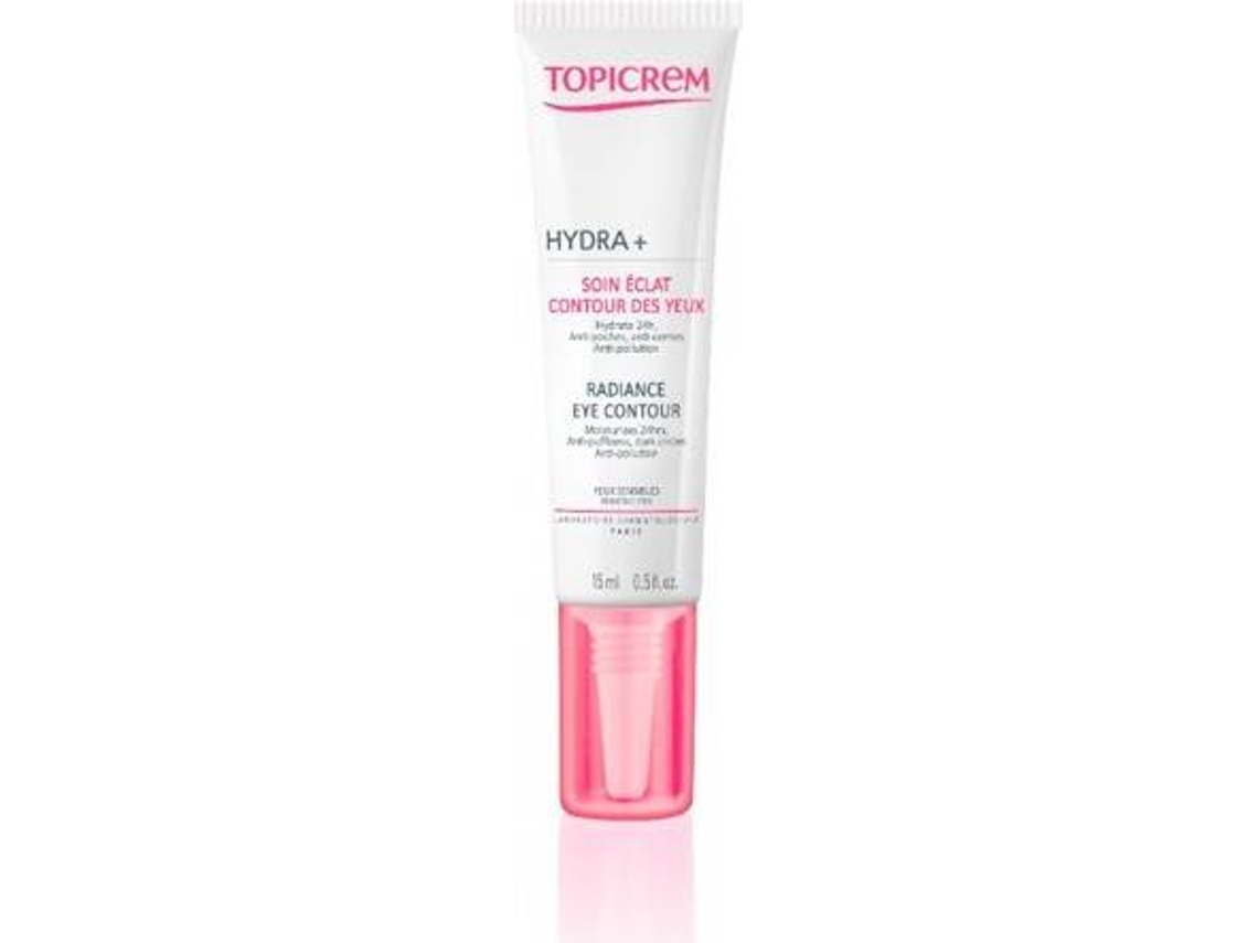 Crema de Ojos TOPICREM Uh Face Hydra+ Radiance Eye Contour Brightening Eye Cream To Treat Under Eye Circles (15ml)