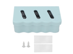 Cazador De Pelo Para Ducha Silicona Antiobstrucción Tapón De Desagüe De Piso Azul Para Baño