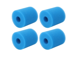 4 esponjas reutilizables para filtros de piscina tipo H