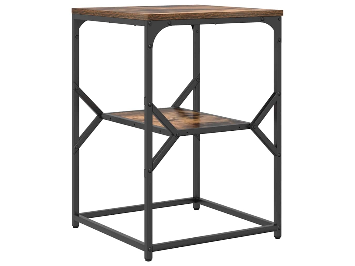 Mesa de comedor | Mesa auxiliar de roble ahumado 41 x 40 x 60 cm