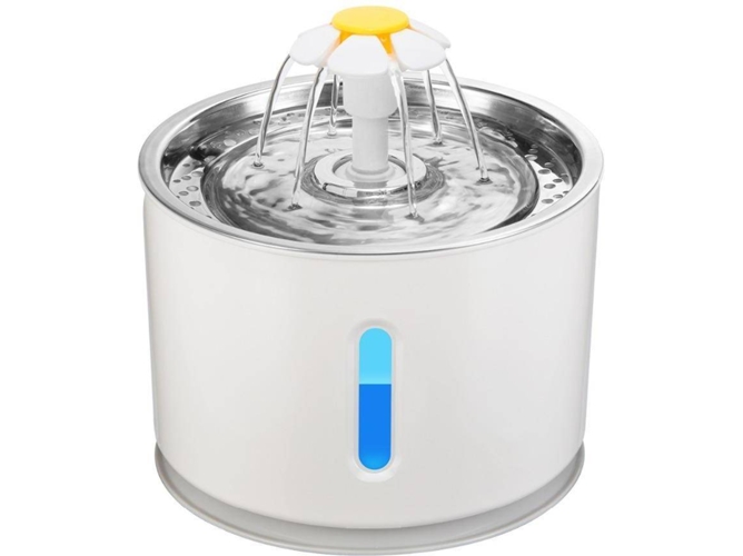 Bebedero LED Blanco 2.4L
