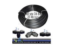 Tuberia Pe100 Alimentaria 40Mm 16 Bar 25 M Banda Azul Accesorios SUINGA