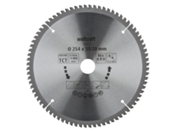 Wolfcraft 6543000 - 1 Disco De Sierra De Corte E Ingleteado Ct 80 Dientes Ø254mm