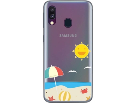 Carcasa Samsung Galaxy A40 TUMUNDOSMARTPHONE Playa Multicolor