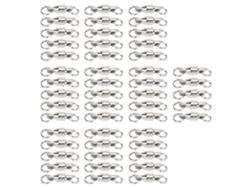 2026rebe-50pcs Giros De Rodamiento De Bolas Con Anillos Soldados De Acero Inoxidable Para Pesca En Agua Dulce Y Salada Tipo 1