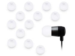Almohadillas XCESSOR de silicona 7 pares Juego de 14 piezas. Tamaño grande. Blanco