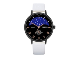 Reloj De Pulsera Unisex Para Parejas, Estilo Clásico De Negocios, Cuarzo, Blanco.