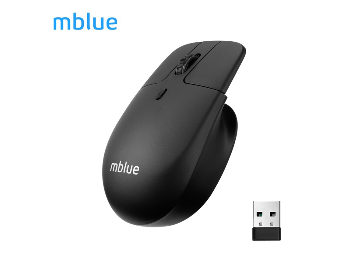 Mouse Sem Fio Mblue M203 2.4g Bt Leve Para Jogo Pc Notebook Com Luz Indicadora Recarregável