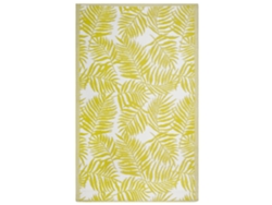 Alfombra de patrón floral BELIANI Kota de Polipropileno Amarillo 120x180