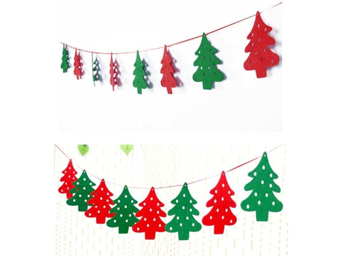 Adornos de Navidad WJS Pack 2 Árboles