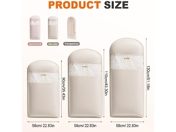 Fundas para ropa, bolsa de compresión a prueba de polvo para guardar ropa, ahorra espacio, Digitallab (rosa/58 x 15 x 110 cm)
