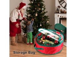Bolsa transparente para guardar guirnaldas navideñas para la decoración de Navidad.