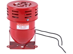 Sirena De Motor De Empuje De Aire De Metal Rojo De 220 V Ca Con Bocina De Alarma
