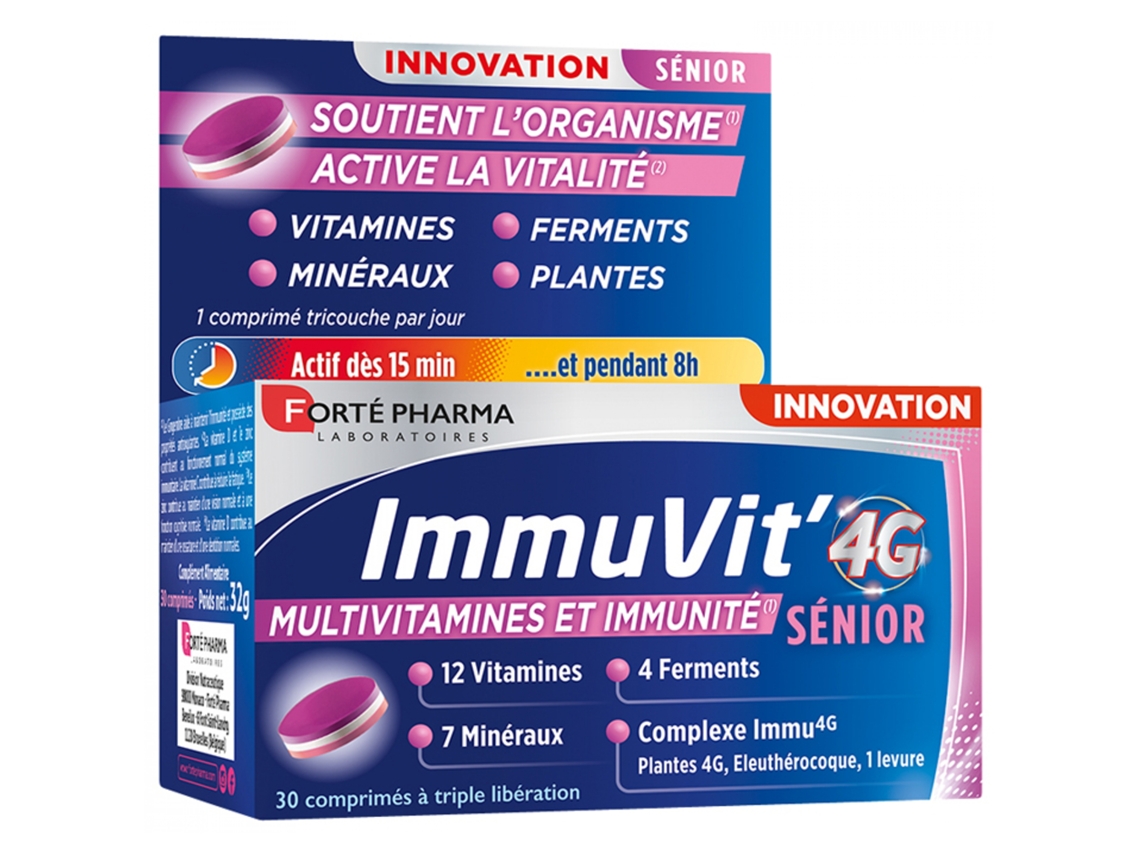Immuvit' 4G Seniors 30 Comprimidos FORTÉ PHARMA