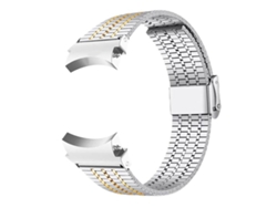Pulsera de acero inoxidable para Samsung Galaxy Watch 7/6/5/4 con hebilla, siete cuentas, FWINL