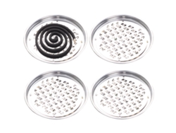Soporte Elegante para Espiral Antimosquitos, Acero Inoxidable, Compacto, Portátil, Construcción Robusta, Sustitución Fácil de Espiral para Áreas Internas, Ex LAOPIPFU