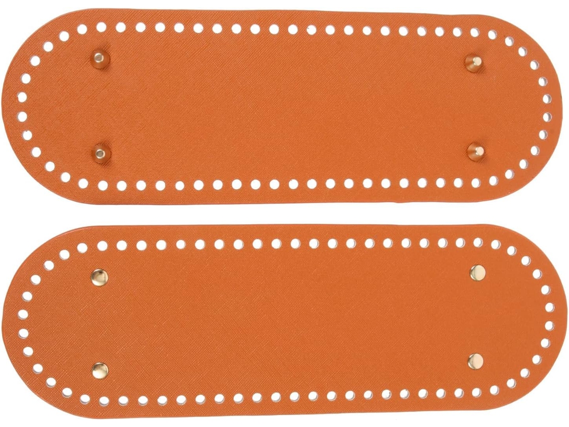 2 bases rectangulares de PU para bolsos de ganchillo (DIY). Slowmoose