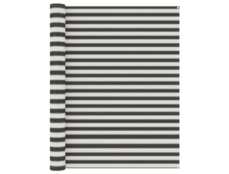 vidaXL Alfombra de tienda de campaña gris antracita y blanco 250x200cm