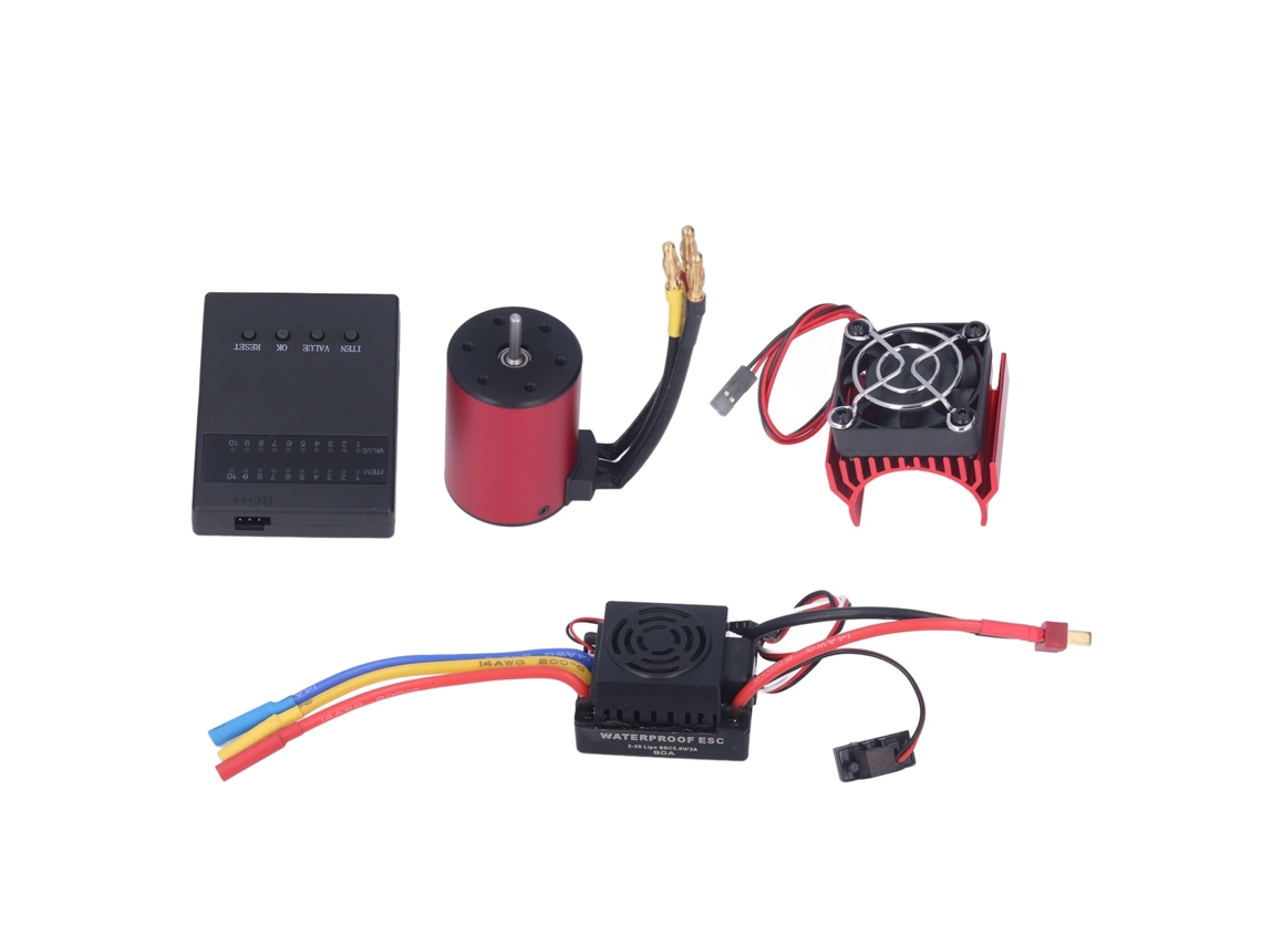 Motor sin escobillas S3650 3100kv ESC 60a para coche RC 1/10