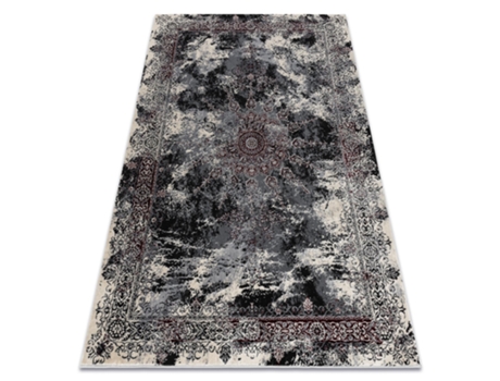 Alfombra Vinci 1407 Moderna Rosetón Vintage - Structural Marfil/Rojo (180 x 270 cm)
