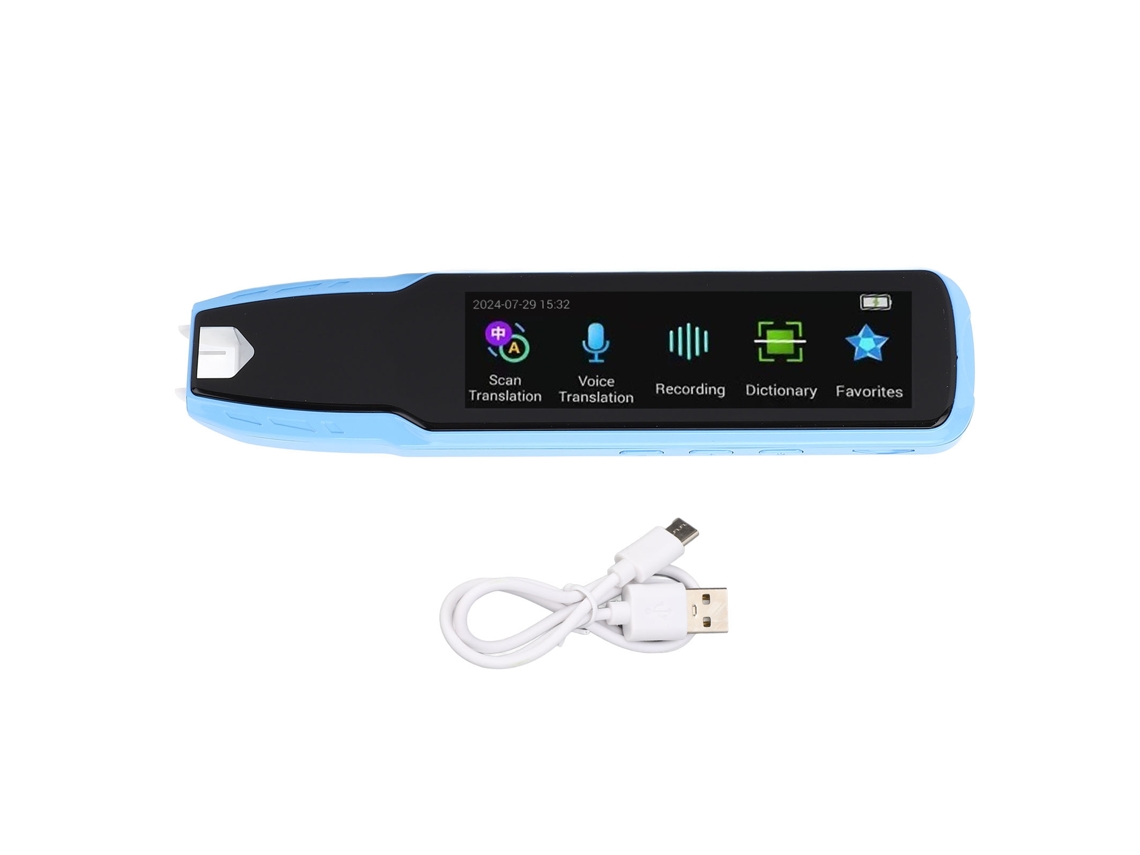 Lápiz Lector Multilingüe Con Función De Escaneo En Línea Y Fuera De Línea Para Estudiantes, Profesores Y Viajeros - Azul