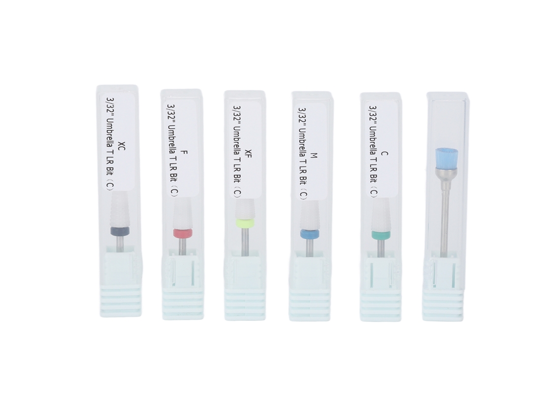 Juego De 5 Brocas Dremel Para Uñas De Cerámica Con Cepillo De Limpieza, Cabezales De Lijado, Elimina La Piel Muerta.