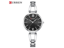 Reloj De Pulsera De Mujer Con Cadena, Números Romanos, Resistente Al Agua, Esfera Pequeña, Estilo Moderno (blanco Y Negro).