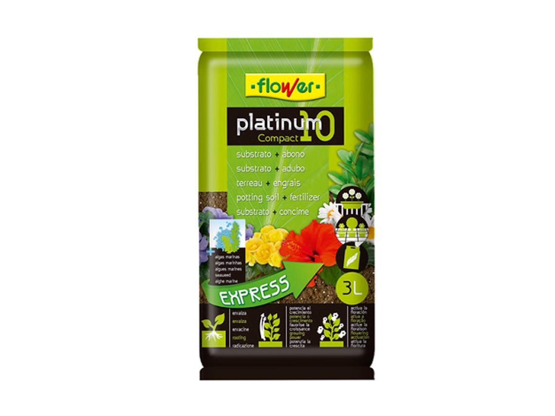 FLOWER Substrato Fertilizante Universal Platinum-10 3 Litros