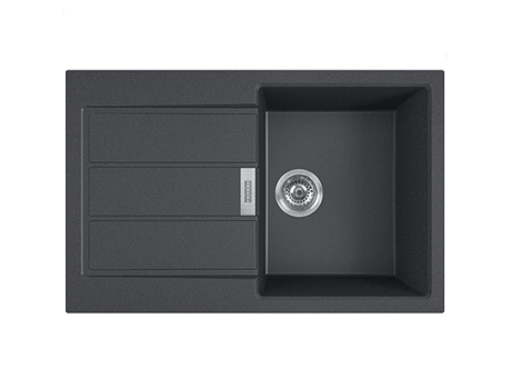 Fregadero FRANKE Embutido Manual en Carbono 50 cm con Sifón 842198