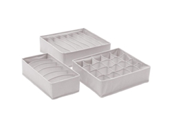 2026-caja De Almacenamiento Multifuncional Para Medias Y Ropa Interior 3 Piezas De Tela Para Hogar