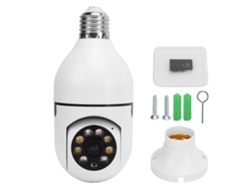 Cámara Bombilla E27 1080p Rotación 360° Wifi Audio Bidireccional Visión Nocturna App Monitoreo Hogar 110‑220v