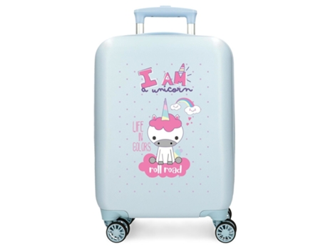 ROLL ROAD Maleta De Cabina ABS Rígida I Am Unicorn Azul