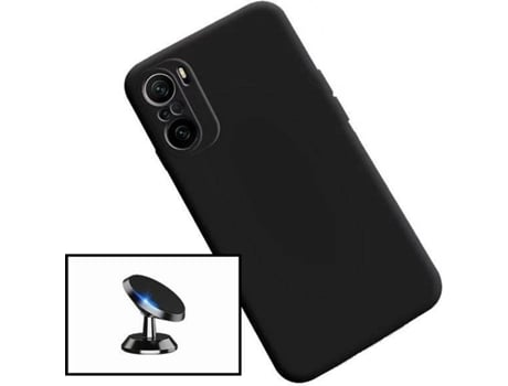 Kit Soporte Magnético + Carcasa Xiaomi Poco F3 PHONECARE Silicona Negro