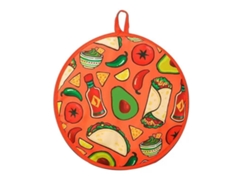 VVJIJILLY Bolsa Aquecedora Para Tortilha 12 Polegadas Com Isolamento Térmico E Em Tecido, Aquece No Micro Ondas E Mantém A Calor Por Até 1 Hora, Laranja