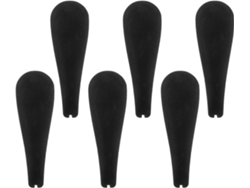 Juego 6 Hombreras Anchas Antideslizantes Terciopelo Negro Perchas Evitan Deformación Accesorios Universales