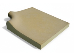 Borde Remate De Piscina De Hormigón 4 Unidades / Esquina Interior 40x33 Cm / Beige