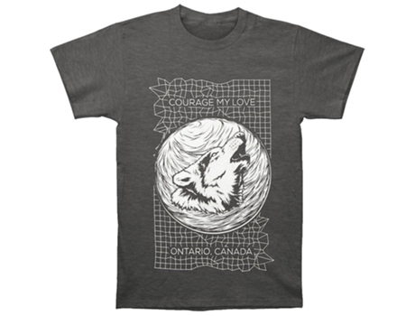 Camiseta ROCKINSTONE Coraje Mi Amor Lobo (M)