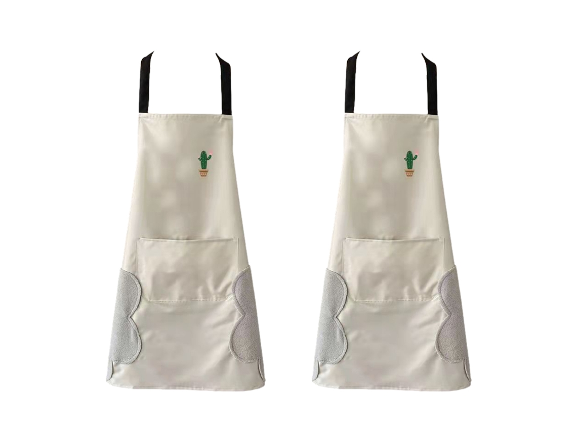 Delantal De 2 Piezas Impermeable Con Bolsillos Para Cocina, Cocinar Y Restaurante