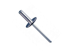 Remache aluminio  4,8mm cabeza  ancha al largo 10mm ø rosca chapa 4.8mm