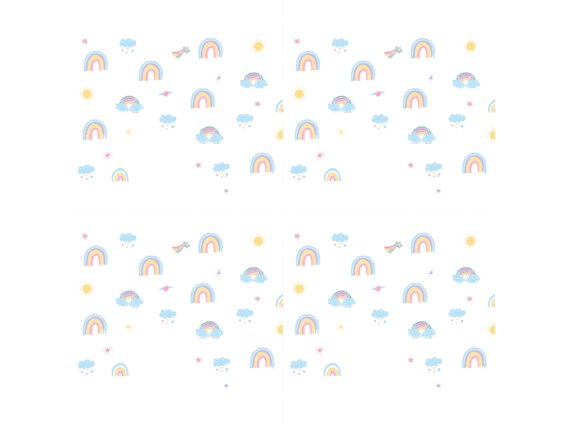 Pequeñas pegatinas de arcoíris, decoración colorida para la habitación de los niños. RNEMITERY