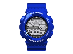 Relógio Esportivo Digital MDUG de 55 mm com luz Led recarregável resistente a choques