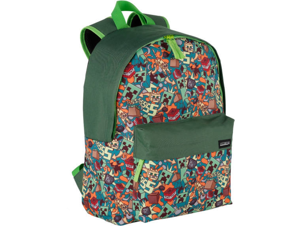 Mochila MINECRAFT Crazy (Multicolor - Poliéster - 39x30x14 cm)