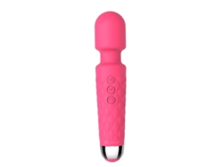 Vibrador de masaje recargable de silicona multifrecuencia para mujer (rosa roja) YIZHOOD