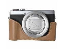 Funda protectora de cuero PU compatible con Canon PowerShot G7 X Mark III / G7 X Mark II