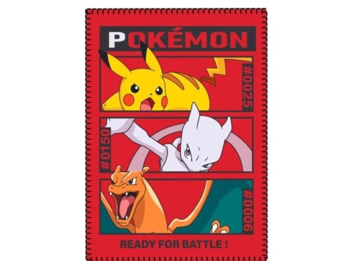 Manta de Lana Pokémon Battle 100X140 cm Número de Artículo: Aym117968 Manta Infantil Pokémon