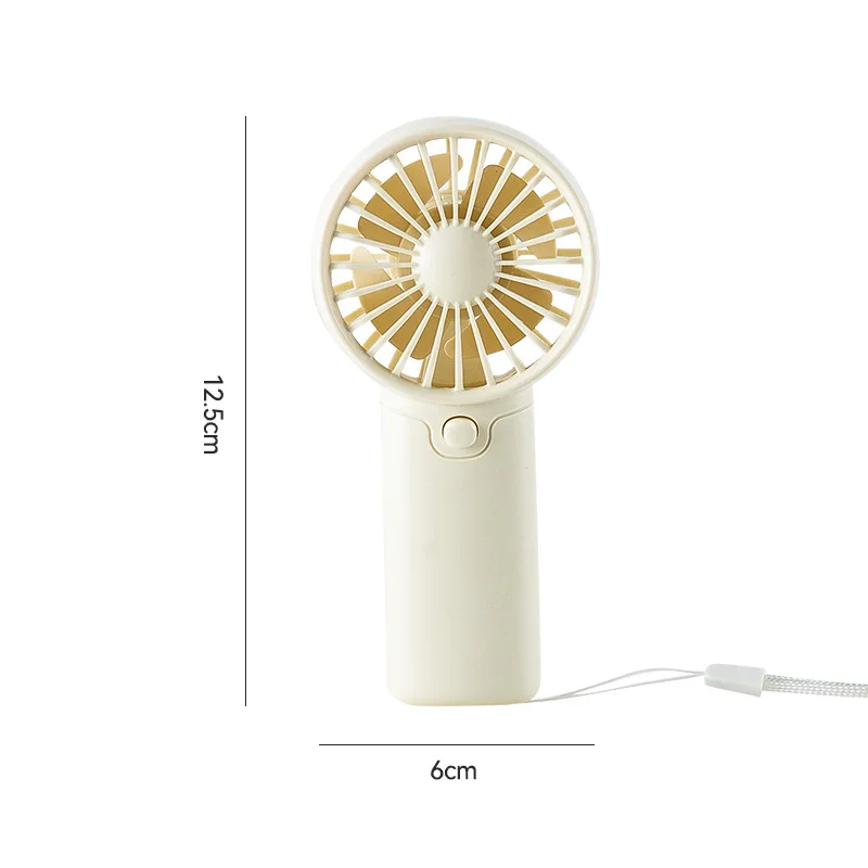 Ventilador Portátil (blanco, Pilas No Incluidas), Práctico Y Compacto, De Bolsillo, Ligero Y Portátil.