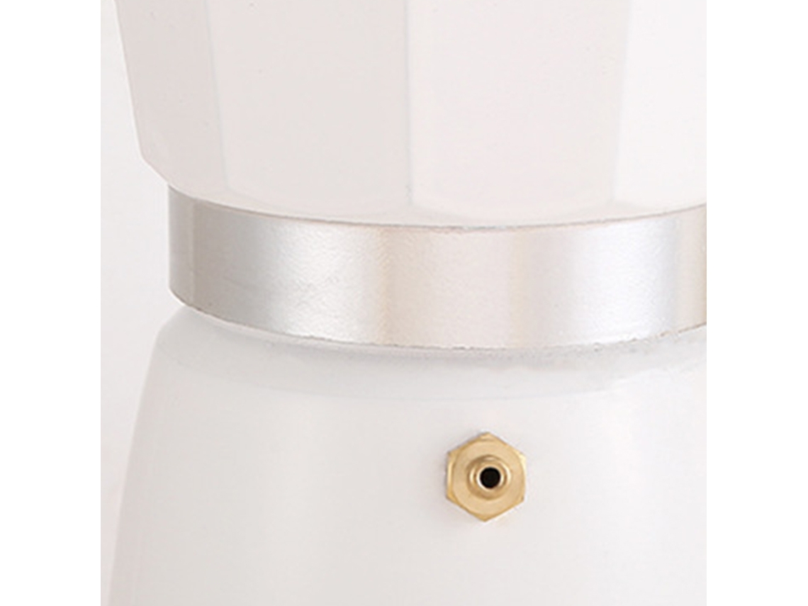 Cafetera de Aluminio con Mango de Madera 300ml JEIIBRZUI